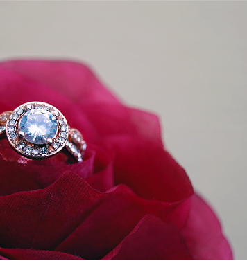 Hand-set oval solitaire ring